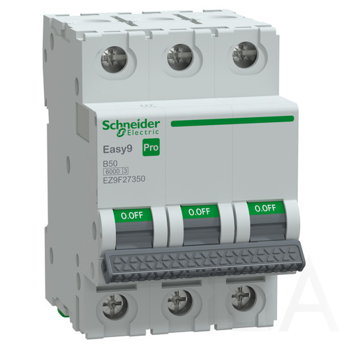 Schneider EASY9 PRO Kismegszakító, 3P 6KA B50A, EZ9F27350