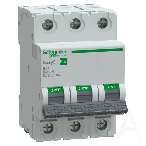 Schneider EASY9 PRO Kismegszakító, 3P 6KA B63A, EZ9F27363