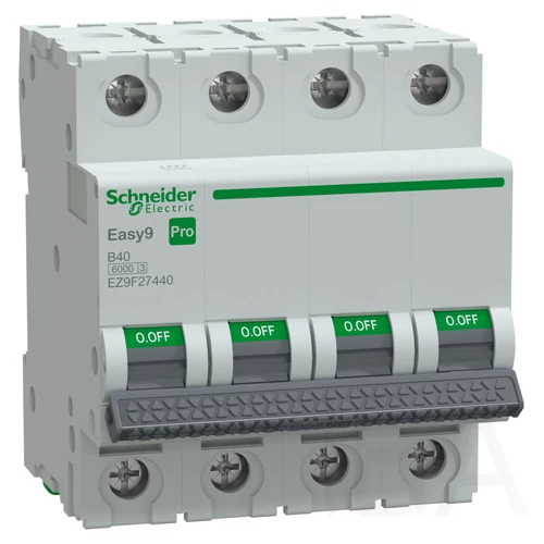 Schneider EASY9 PRO Kismegszakító, 4P 6KA B40A, EZ9F27440