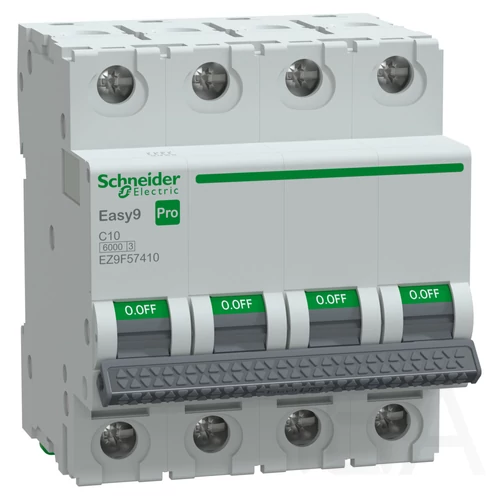Schneider EASY9 PRO Kismegszakító, 4P 6KA C10A, EZ9F57410