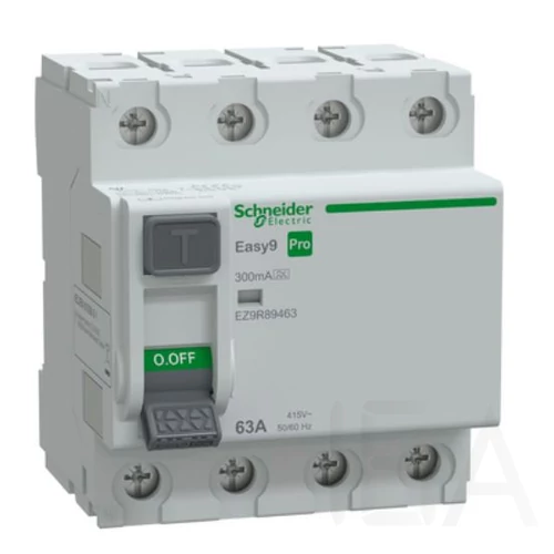 Schneider Áram-védőkapcsoló (FI relé) EASY9 PRO 4P 63A/300mA, A típus, EZ9R89463