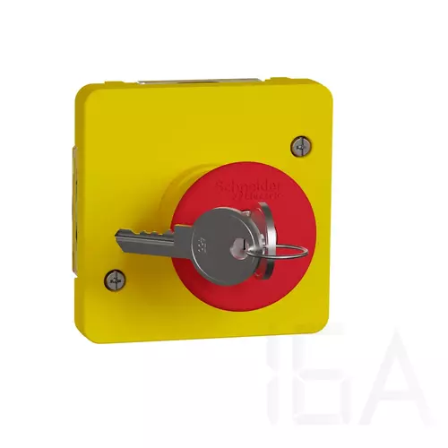 Schneider MUREVA Styl Kulcsos vészleállító piros/sárga, MUR35052