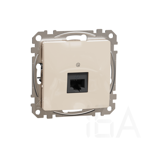 Schneider ÚJ SEDNA 1xRJ45 Cat6A UTP aljzat, bézs, SDD112466