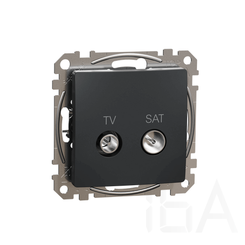 Schneider ÚJ SEDNA TV/SAT aljzat, végzáró, 4 dB, antracit, SDD114471S