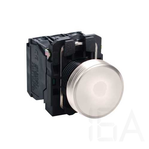Schneider LED-es jelzőlámpa, fehér, 230V AC, XB5AVM1