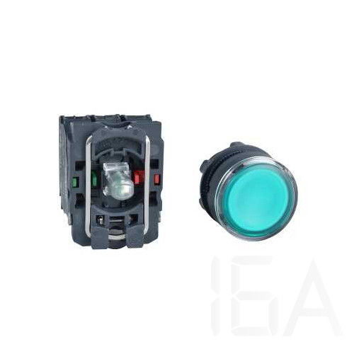 Schneider LED-es világító nyomógomb, zöld, 24V, XB5AW33B5