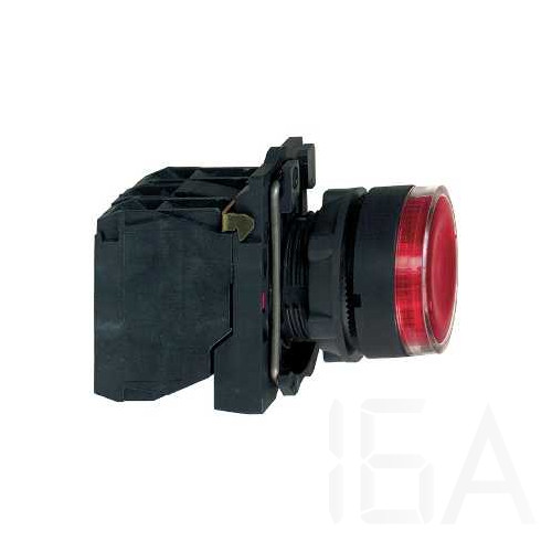 Schneider LED-es világító nyomógomb, piros, 24V, XB5AW34B5