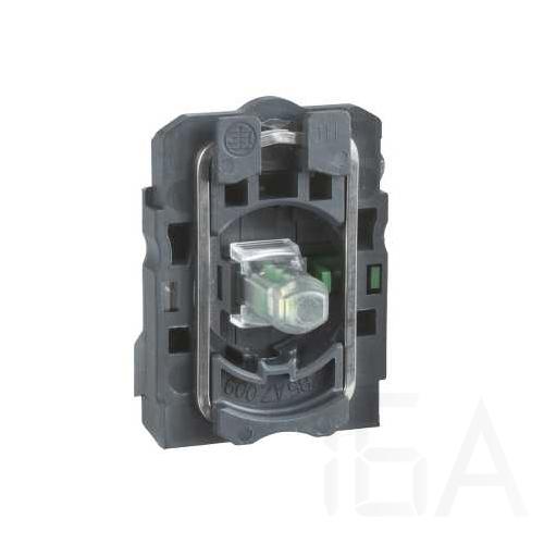 Schneider LED-es világító nyomógomb aljzat, fehér, 24V 2NO, ZB5AW0B13