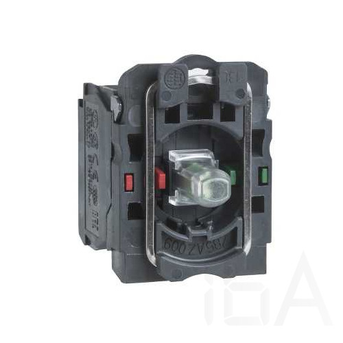 Schneider LED-es világító nyomógomb aljzat, fehér, 24V 1NO+1NC, ZB5AW0B15