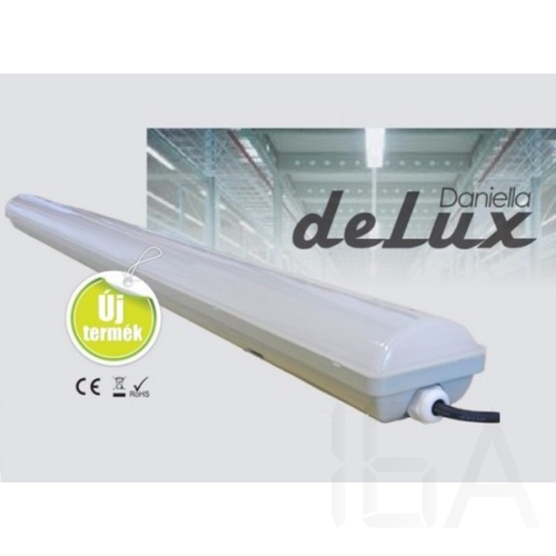 DeLux PP-236 Por páramentes lámpatest LED fényforrással szerelve 36W,3000lm,4000K, 180xSMD2835, IP65, PC-búrával, DEL1200