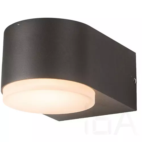 DeLux Kata round kültéri falra szerelhető lámpatest, fekete, LED 2x3W, 4000K, IP54, DEL1553