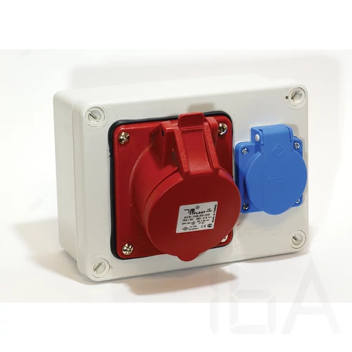 Jangar ipari doboz szerelt, vezeték nélkül, 170x125x75mm 1x(4P32A)+1X(2P+F) IP44, JG-2-1220-1432