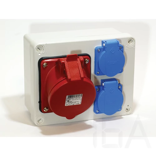 Jangar ipari doboz szerelt, vezeték nélkül, 180x145x85mm 1x(5P32A)+2X(2P+F) IP44, JG-3-2220-1532