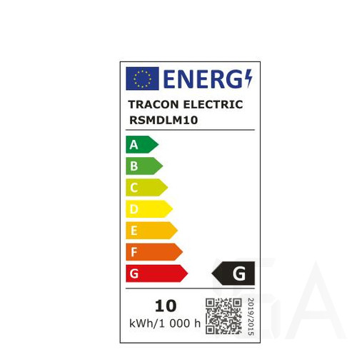 Tracon mozgásérzékelős led reflektor fekete 10W 750lm 4000K IP65, RSMDLM10 Tracon mozgásérzékelős led reflektor fekete 10W 750lm 4000K IP65, RSMDLM10