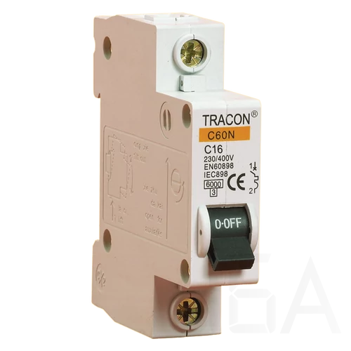 Tracon C60N Kismegszakító 6KA 1P B32A, B60-32-1