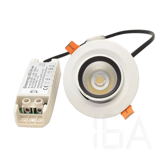 Tracon DLCOBA10W Beépíthető álmennyezeti LED lámpatest, forgatható