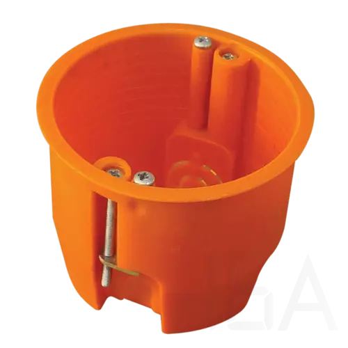 Tracon Gipszkarton szerelvénydoboz, mély, fedél nélkül, narancssárga, 65x60mm, IP44, GD60