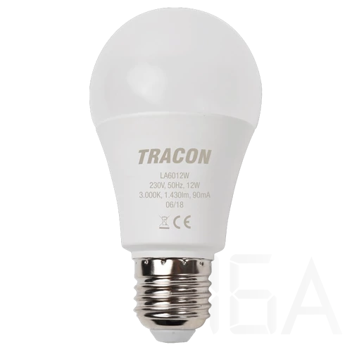 Tracon Gömb burájú LED fényforrás, LA6012W