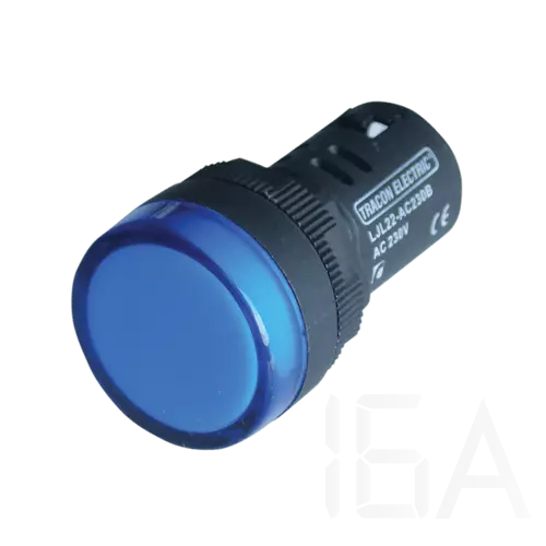 Tracon LED-es jelzőlámpa, kék, LJL22-BE
