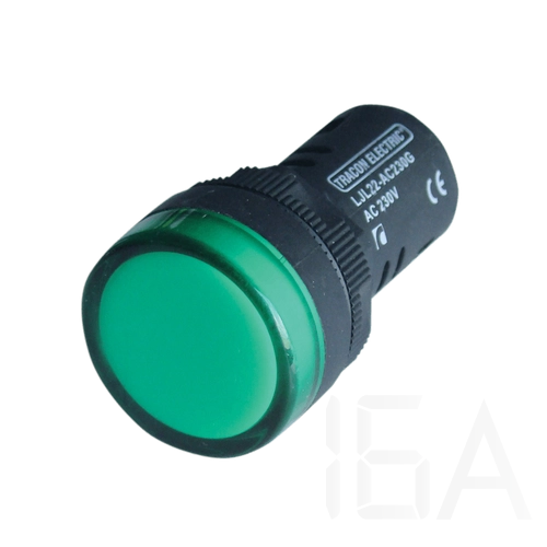 Tracon LED-es jelzőlámpa, zöld, LJL22-GE