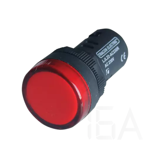 Tracon LED-es jelzőlámpa, piros, LJL22-RE
