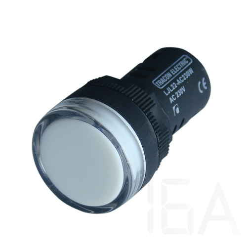 Tracon LED-es jelzőlámpa, fehér, LJL22-WD