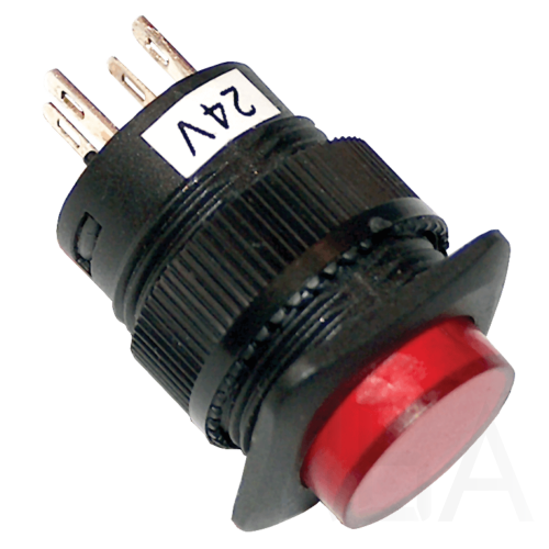 Tracon Mini jelzőlámpás nyomógomb, piros, MNG-002R