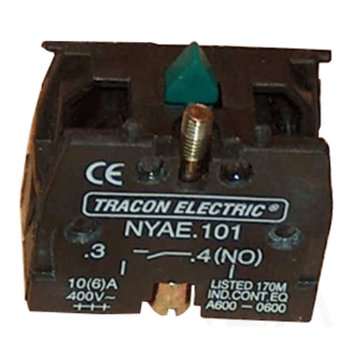 Tracon Érintkező-egység fémalapra szerelt nyomógombokhoz, NYAE101
