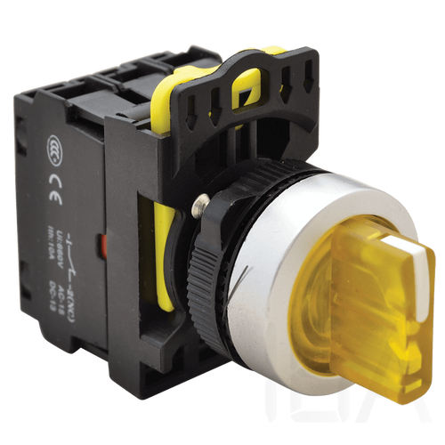 Tracon Világítókaros kapcsoló, sárga, LED, háromállású, NYK3-SL31Y