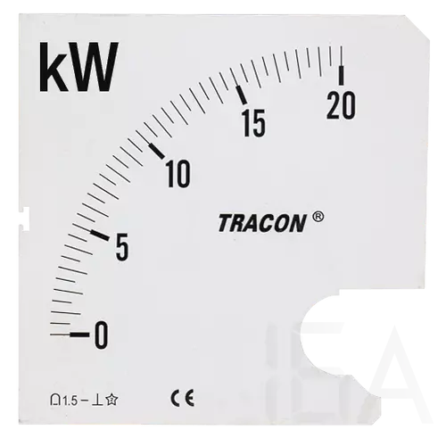 Tracon táblaműszer Skálalap 0-2000 kW, SCALE-W96/4-2000