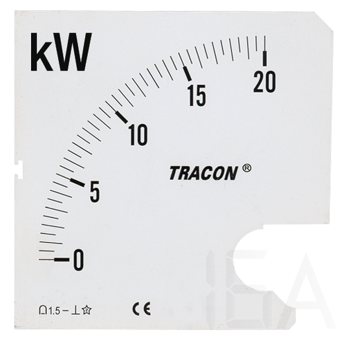 Tracon táblaműszer Skálalap 0-60 kW, SCALE-W96/4-60