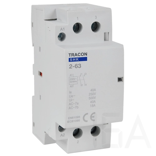 Tracon Installációs moduláris kontaktor, SHK2-63