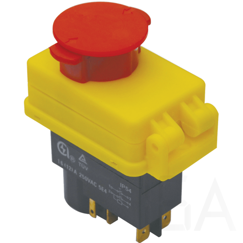 Tracon Relés biztonsági kapcsoló, gombafejű reteszeléssel 5PIN, 230 VAC, 12A/AC3, IP54, 6,3×0,8, SSTM-015