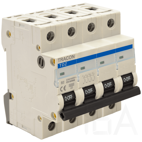 Tracon TDZ Kismegszakító, 6KA 4P D40A, TDZ-4D-40