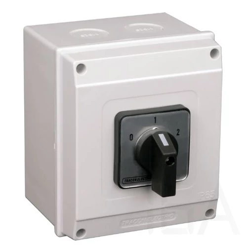 Tracon Tokozott dahlander motor főkapcsoló, 20A, 5.5kW, 48x48mm, TKM-20/DT65