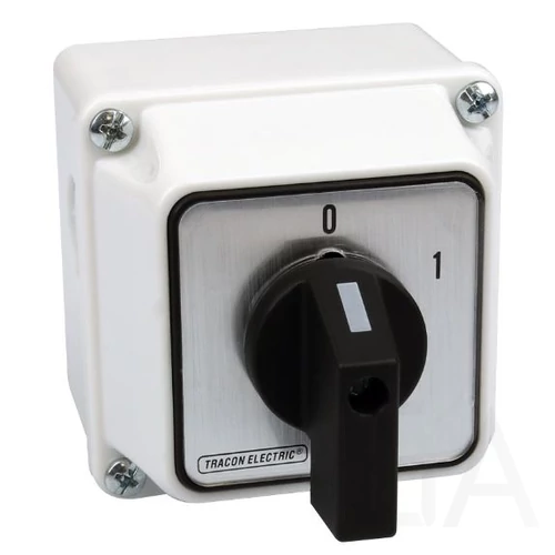 Tracon Tokozott közvetlen motor főkapcsoló, BE-KI, 32A, 11kW, 64x64mm, TKM-32/QT