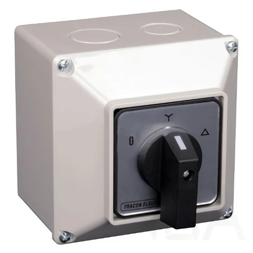 Tracon Tokozott közvetlen Y-D motor főkapcsoló, 32A, 11kW, 64x64mm, TKM-32/CT
