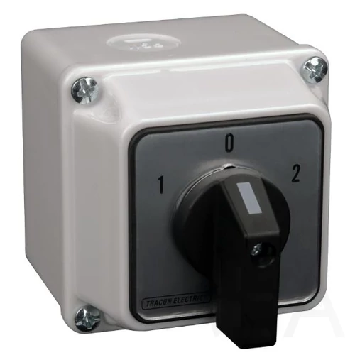 Tracon Tokozott közvetlen irányváltó motor főkapcsoló, 1-0-2, 32A, 11kW, 64x64mm, TKM-32/NT65