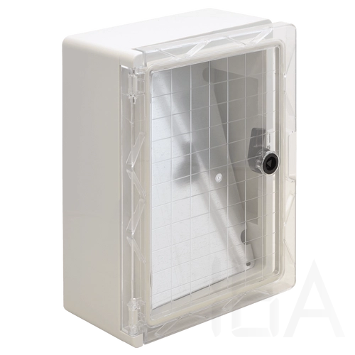 Tracon műanyag elosztószekrény, átlátszó ajtóval,330×250×130mm szerelőlappal IP65, TRACON TME332513T
