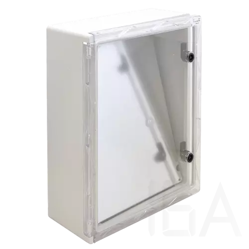 Tracon műanyag elosztószekrény, átlátszó ajtóval,500×400×175mm szerelőlappal IP65, TRACON TME504018T