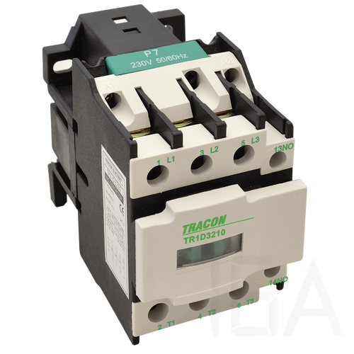 Tracon mágneskapcsoló 660V, 50Hz, 12A, 5, 5kW, 110V AC, 3×NO+1×NC, TR1D1201F7