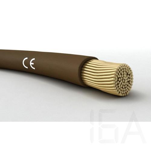 MKH vezeték 1.5mm2, barna, H07V-K 450/750V, egy eres, réz, sodrott áramvezetővel, 100m-es kiszerelés