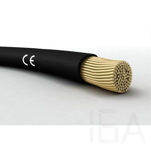 MKH vezeték 1.5mm2, fekete, H07V-K 450/750V, egy eres, réz, sodrott áramvezetővel, 100m-es kiszerelés