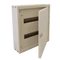 Tracon fém lakáselosztó maszkos fehér falon kívüli, 4 sor 16 modul, EDFKF-16/4
