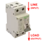 Tracon kombinált fi relé AC 1P+N B40A 30mA, EVOK2B4003